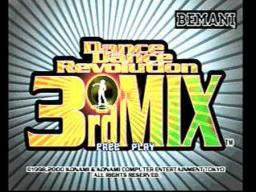 Dance Dance Revolution 3rdMix Title Screen